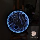 تابلو ماه مدرن و دکوراسیون داخلی