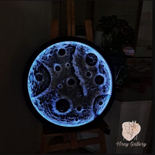 تابلو ماه مدرن و دکوراسیون داخلی