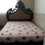 تخت خواب دونفره تشک فنری و روتختی