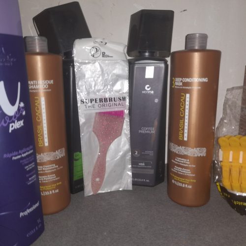 مواد کراتین و پروتئین مواد اصل به همراه اشانتیون یک چرتیک رنگ و گیره