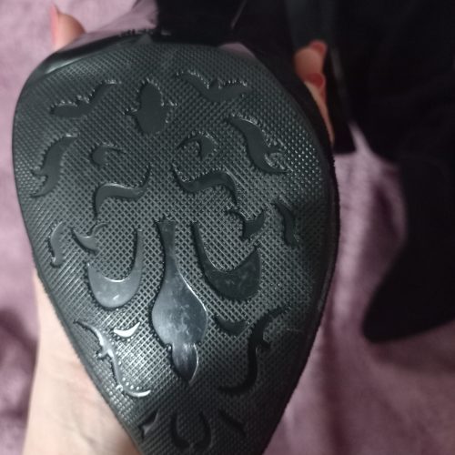 بوت جورابی مخمل پاشنه کلفت 10سانت سایز39