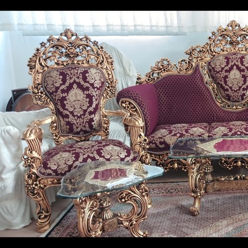 مبل سلطنتی 9نفره صفر