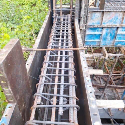 اسکلت فلزی آرماتور بندی قالب بندی