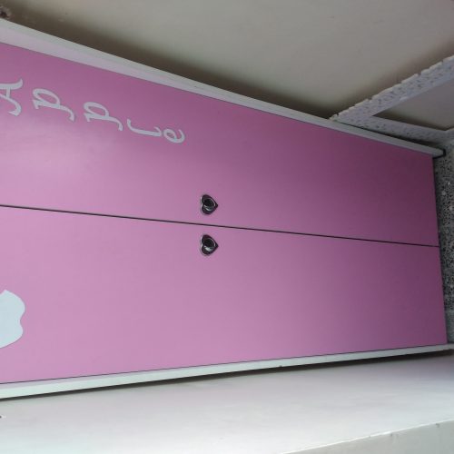 کمد دخترانه کارکرده طرح اپل صورتی