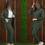 ست مانتو شلوار کتان