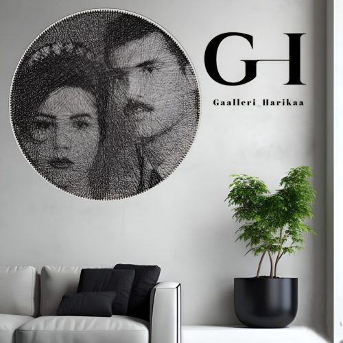 طراحی چهره با میخ و نخ