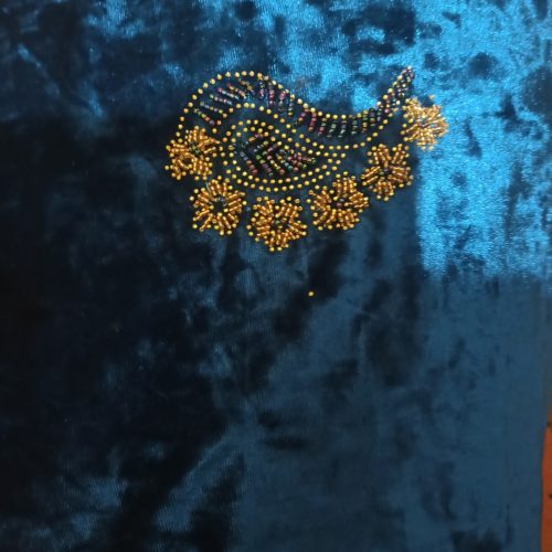 پارچه مخمل دست دوز