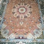 فرش جفت 9متری تبریز ریشه ابریشم 60رج