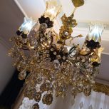 لوستر 6 شاخه برنز با لامپ قیمت  فقط 6میلیون پانصد با تخفیف ویژه برای خریدار