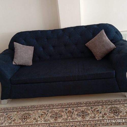 مبل 7نفره طوسی سورمه ای نو