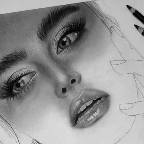 نقاشی سیاه قلم