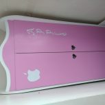 کمد دخترانه کارکرده طرح اپل صورتی