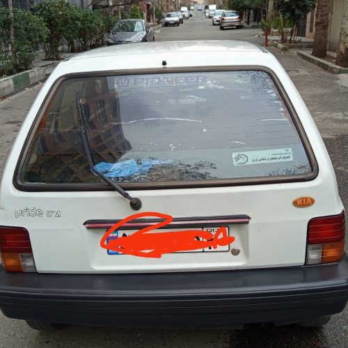 پراید هاچ بک سفید مدل 76