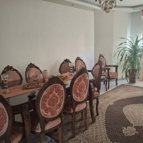 مبل استیل چوب گردو