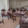 مبل 7 نفره چوب راش پارچه خارجی کم کار