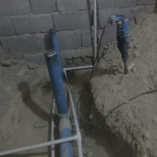 برق کشی ساختمانی  و لوله کشی فاضلاب‌وآب