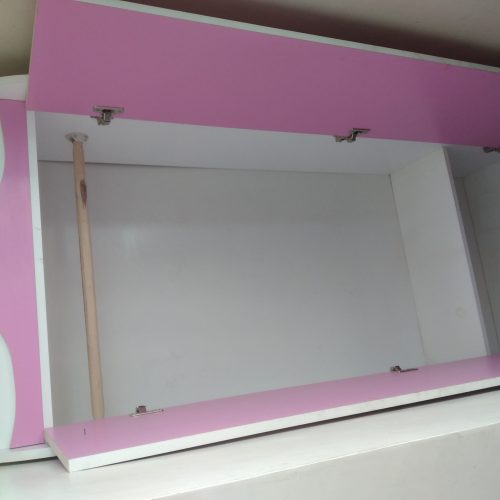 کمد دخترانه کارکرده طرح اپل صورتی