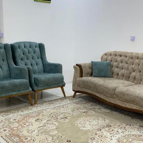 مبل هفت نفره با جلومبلی