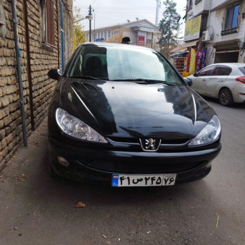 پژو206مشکی مدل83