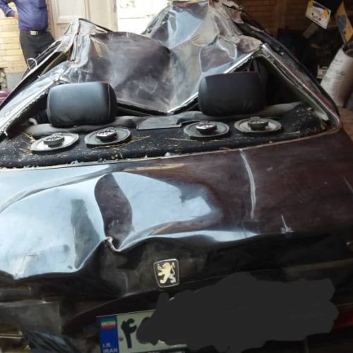 تصادفی پژو پارس ال ایکس مدل 1385