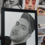 سفارش نقاشی طراحی چهره سیاه‌قلم