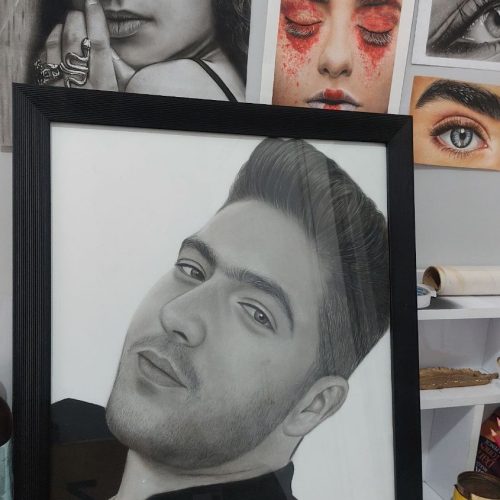 سفارش نقاشی طراحی چهره سیاه‌قلم