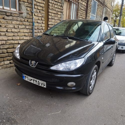 پژو206مشکی مدل83