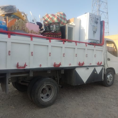 کامیونت باری اتاق فلز