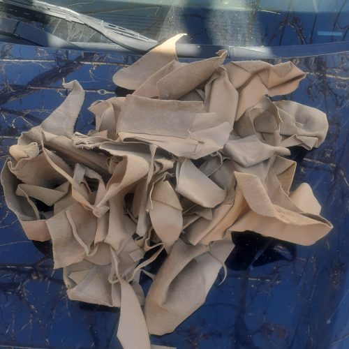 ضایعات چرم بز