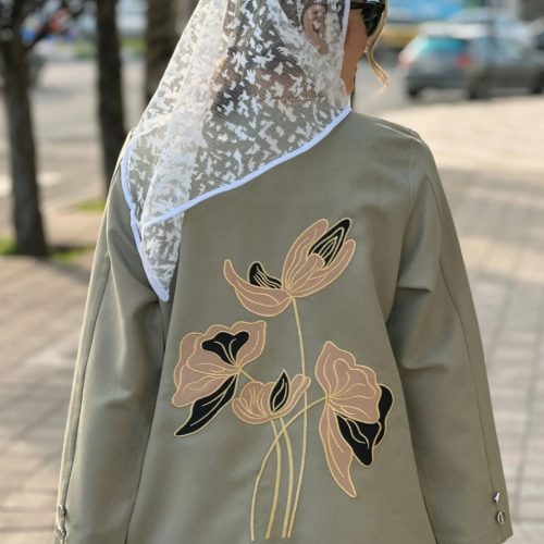 کت کجراه گلدوزی شده رنگ سبز