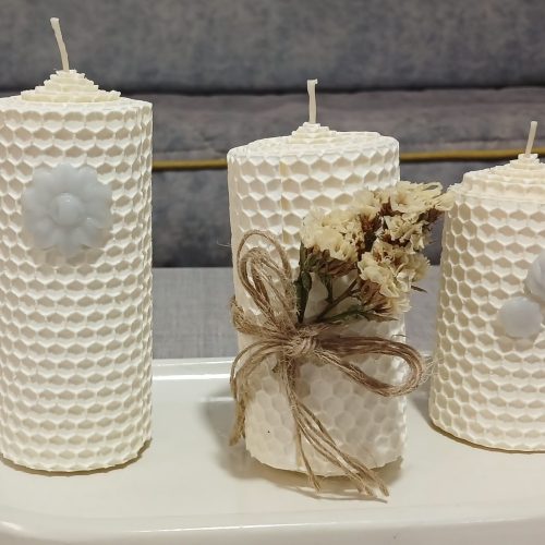 شمع های و دست ساز خانگی جهت تزئین و روشنایی