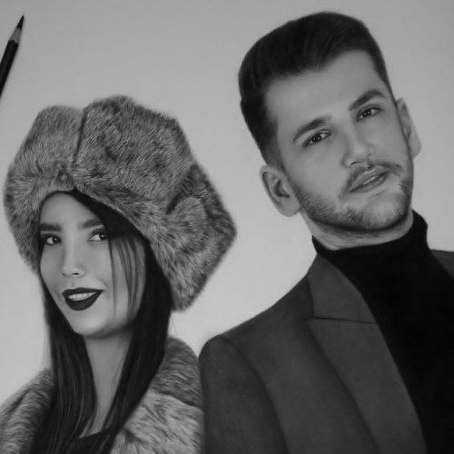 سفارش نقاشی طراحی چهره سیاه‌قلم