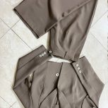 کت کراپ زنانه و شلوار بگ نو نو