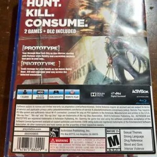 عنوان بازی prototype برای ps4