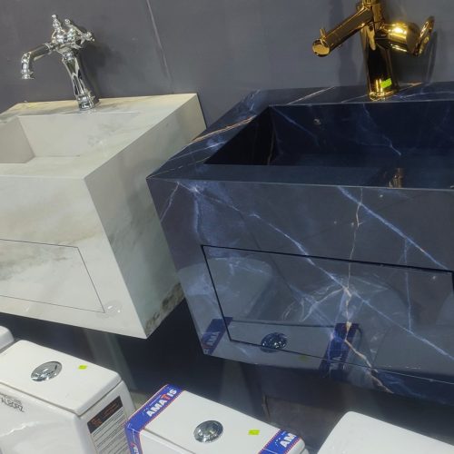 تزئینات روشویی سرامیکی وسنگی