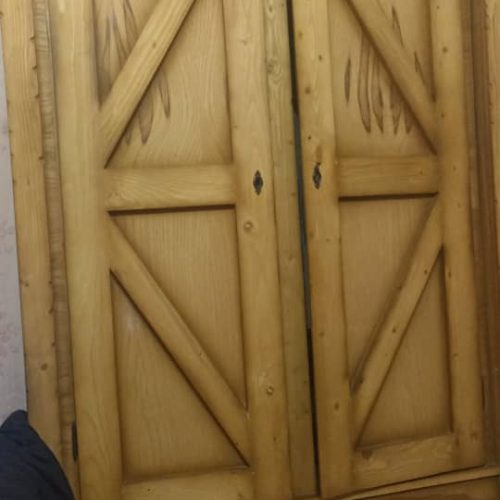 کمد لباس تمام چوب روستیک