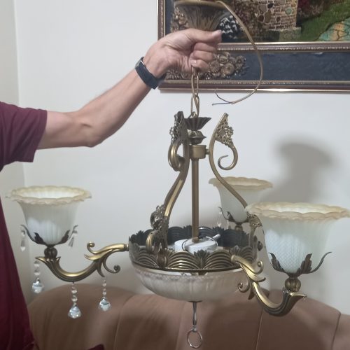 لوستر طرح برنجی فرفوژه