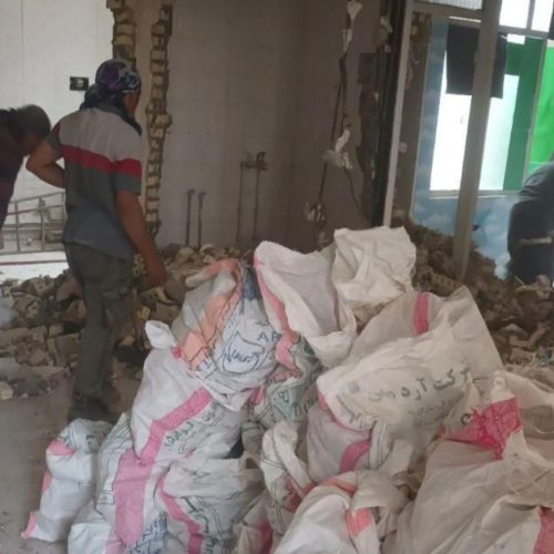 . حمل نخاله و مصالح ساختمانی