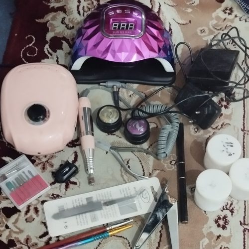 سوهان برقی یووی پودر و دیگه چیز که توی تصاویر مشخص