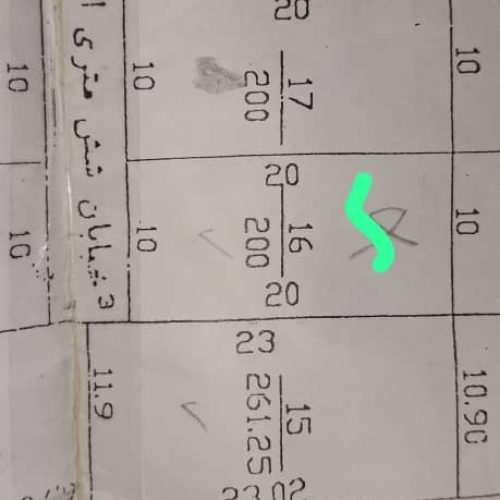 فروش قطعه زمین 200متری