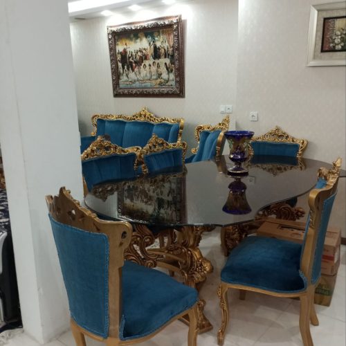 مبلمان سلطنتی 9نفره غذا خوری6نفره