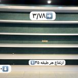 دو عدد دکور های گلس براق مزونی وفروشگاهی درحدنو