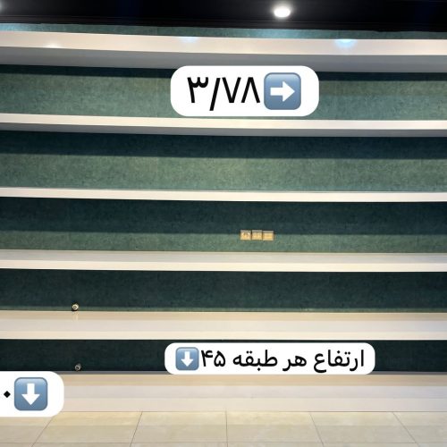 دو عدد دکور های گلس براق مزونی وفروشگاهی درحدنو