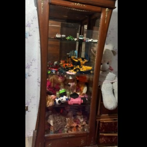 بوفه ی قهوه ای چوبی