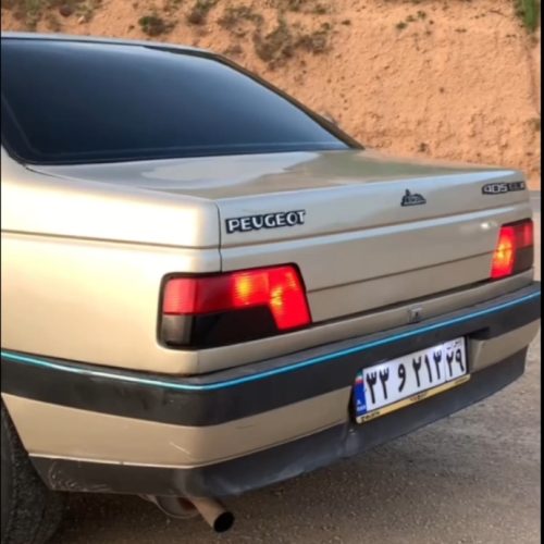 پژو 405مدل 83 رنگ بژ دور رنگ