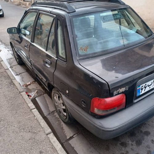 پراید دوگانه سوز مشکی مدل 82