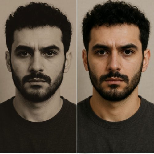 سفارش طراحی چهره سیاهقلم