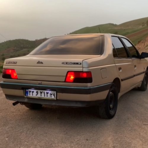 پژو 405مدل 83 رنگ بژ دور رنگ