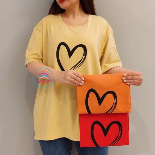 تیشرت زنانه قواربزرگ