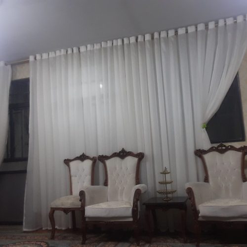 پرده پذیرایی پانج دار 5متر با آستر فروش فوری